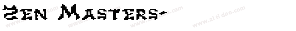 Zen Masters字体转换